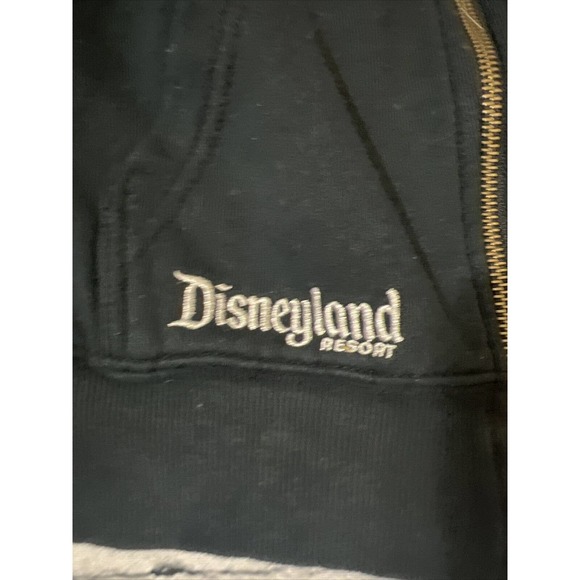 Disneyland Resort Reversible Black / Plaid Hooded Jacket Vintage Women’s Large - Picture 2 of 9